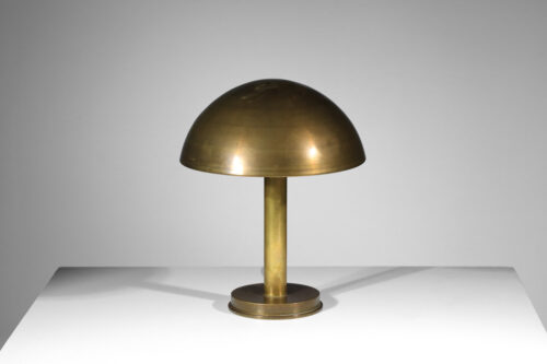 lampe champignon moderniste en laiton des années 40 J149