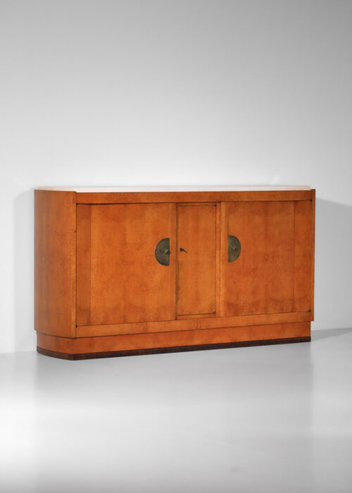 buffet enfilade andré sornay en loupe d_amboine des années 30 art deco G584
