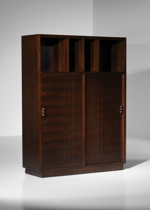 meuble armoire andré sornay finition clouté à portes coulissantes années 30 - G654