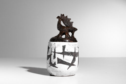 bombonnière en céramique par michel carlin vallauris - J196 