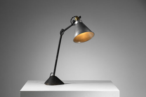Albert Albin Gras Industrial Le Corbusier Black Table Lamp