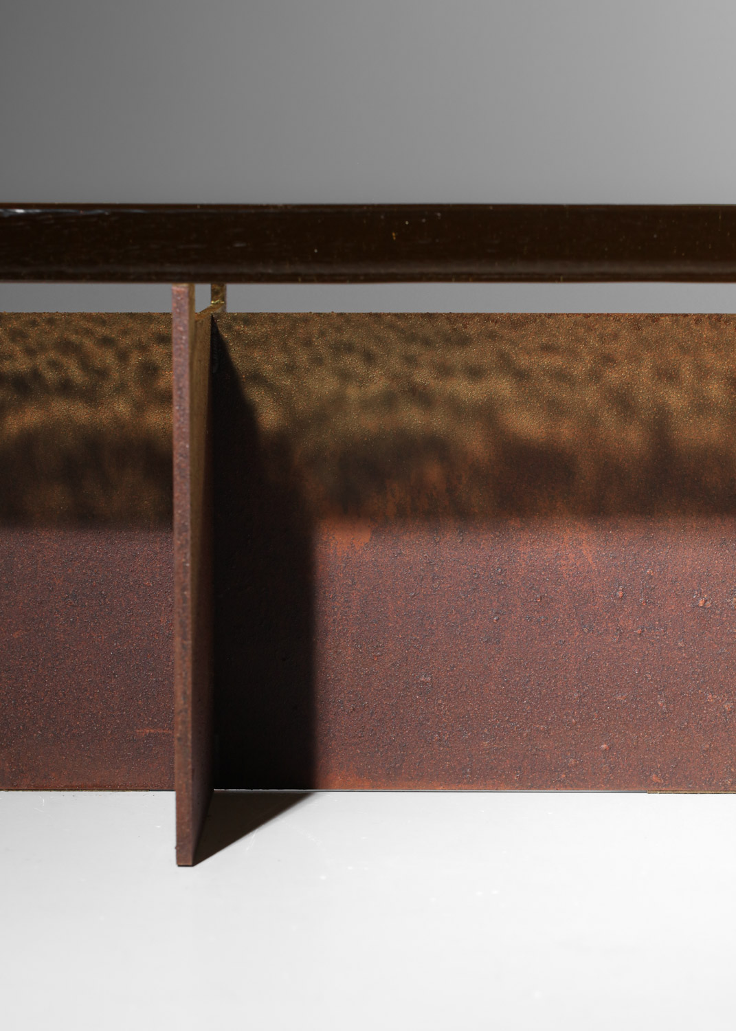 table basse danke studio dalle de verre jaune et acier - DK023 table basse danke studio dalle de verre jaune et acier - DK023