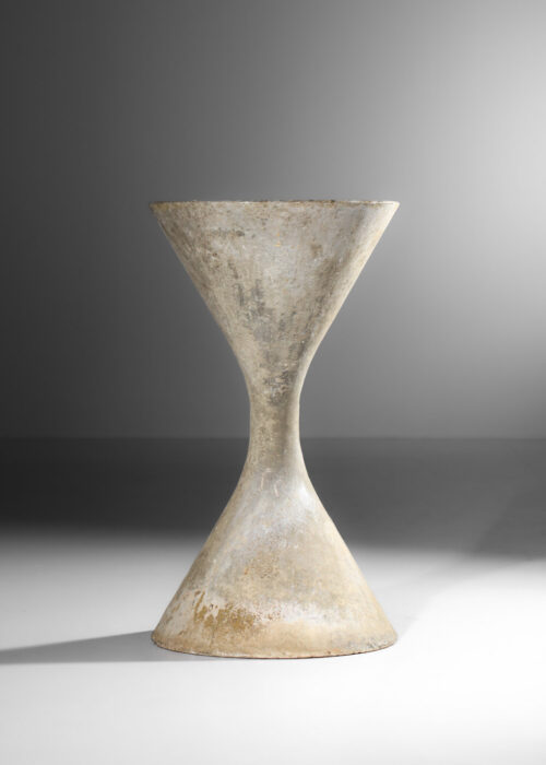 jardinière diabolo willy guhl en ethernite des années 60 - J313