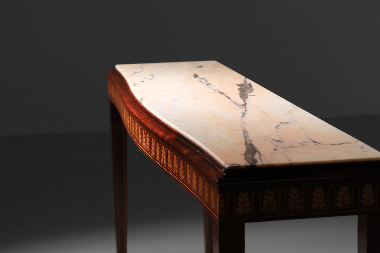 console itaienne attribué à paolo buffa marbre et marqueterie années 50 J327 console itaienne attribué à paolo buffa marbre et marqueterie années 50 J327