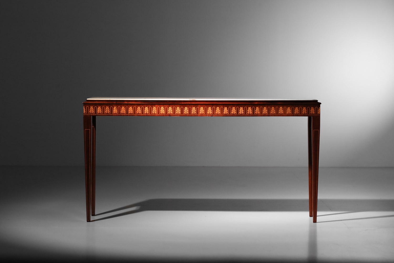 console itaienne attribué à paolo buffa marbre et marqueterie années 50 J327 console itaienne attribué à paolo buffa marbre et marqueterie années 50 J327