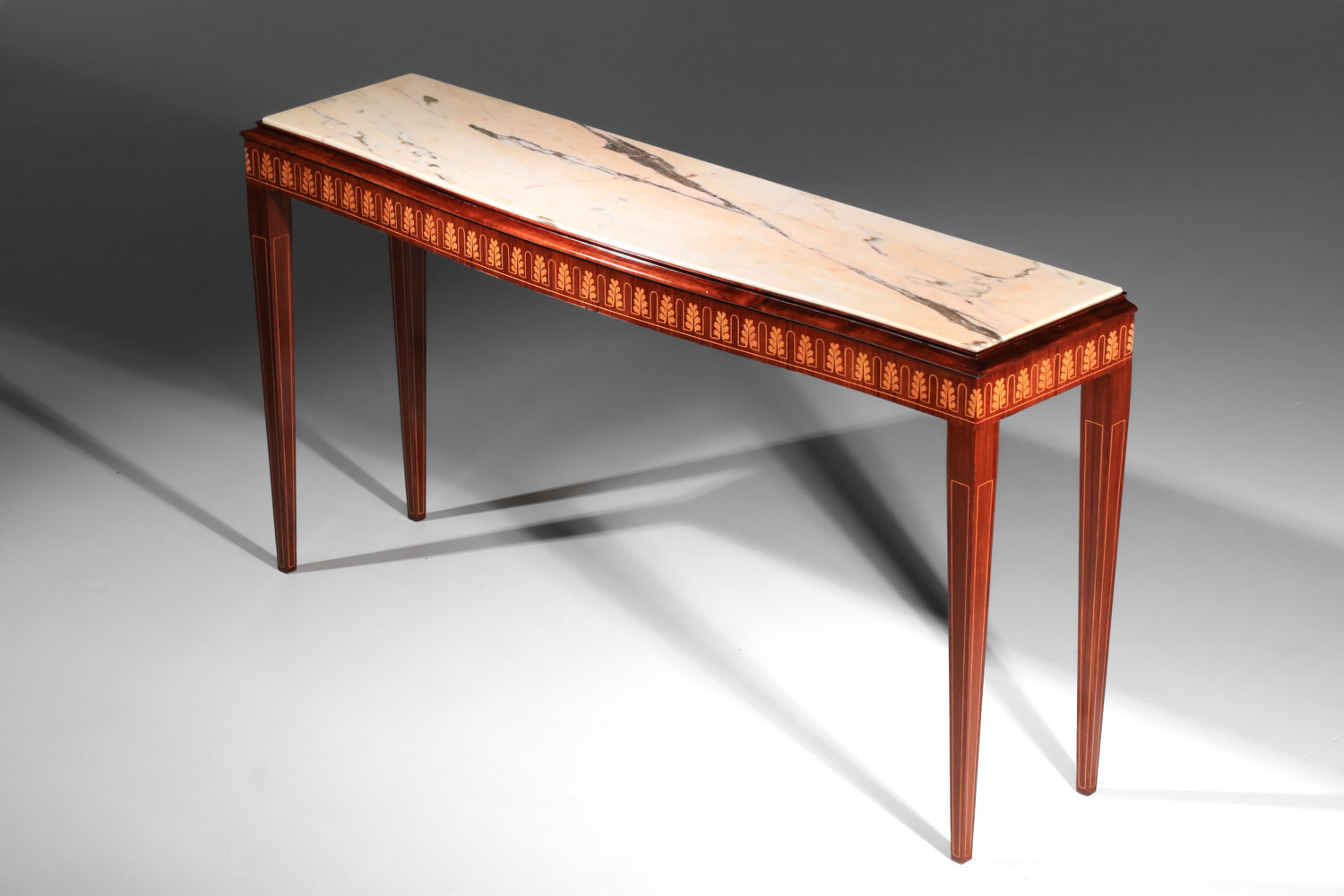console itaienne attribué à paolo buffa marbre et marqueterie années 50 J327 console itaienne attribué à paolo buffa marbre et marqueterie années 50 J327