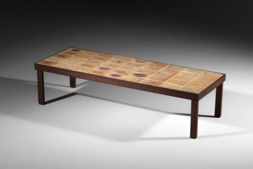 table basse roger capron herbier rectangulaire céramique vallauris - J522