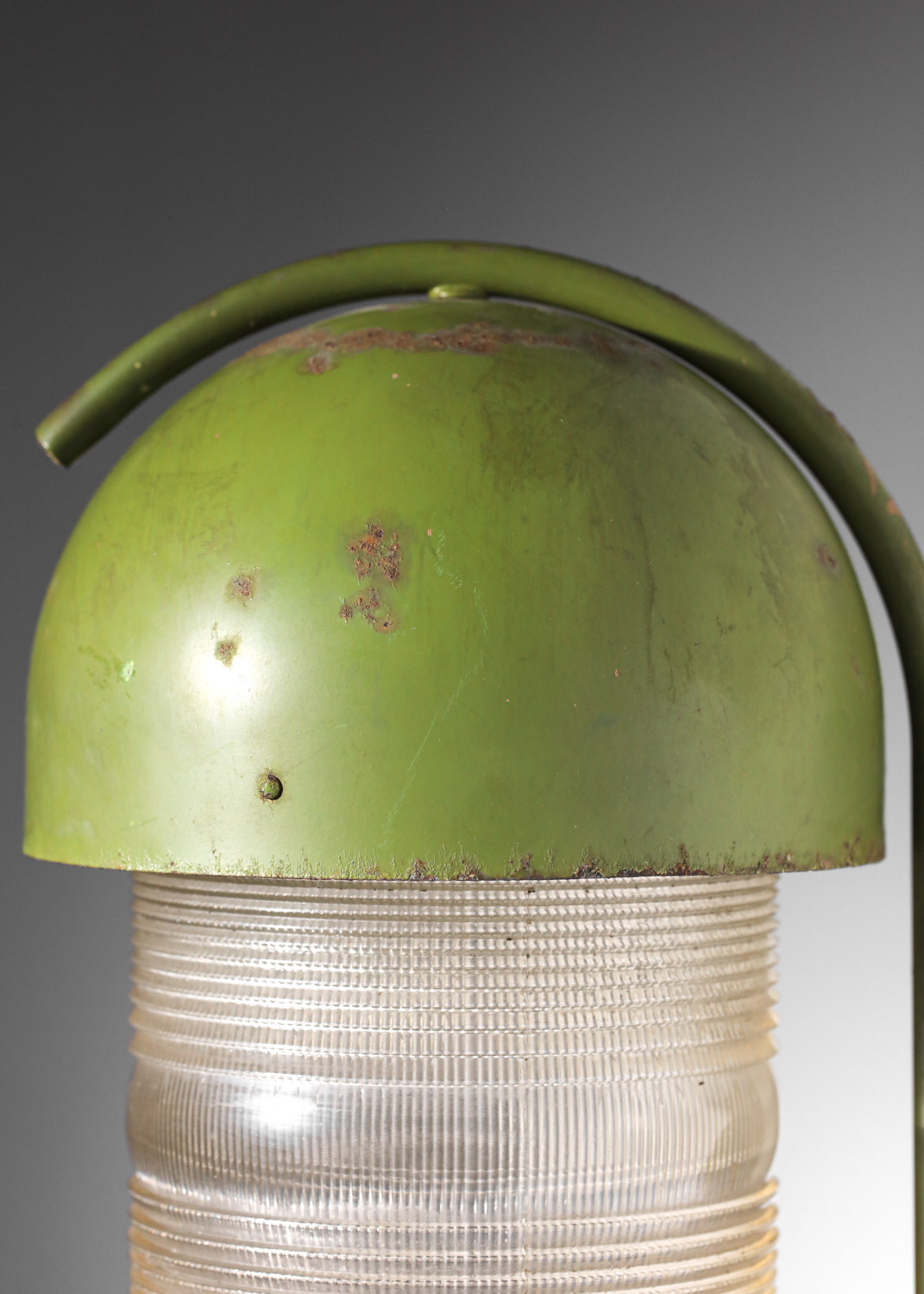 applique italienne en verre et métal laqué vert des années 60 - J547 applique italienne en verre et métal laqué vert des années 60 - J547