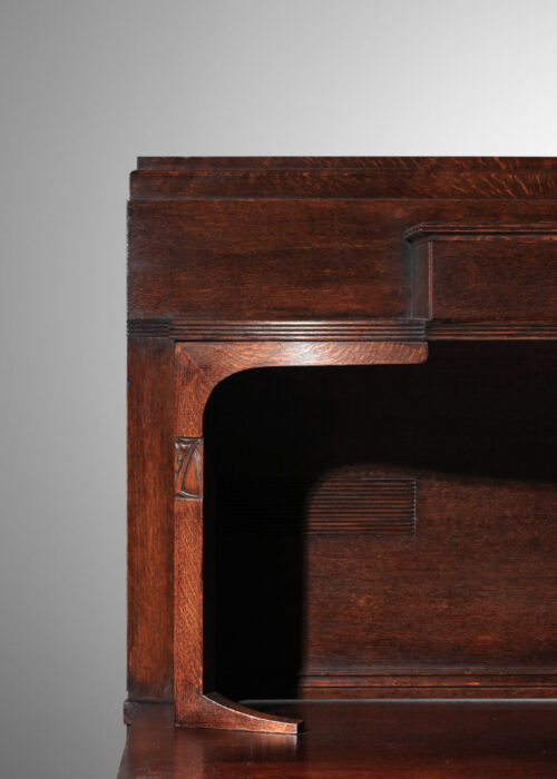 jugendstil secession viennoise en chêne sculpté style koloman moser ou josef maria olbrich J388