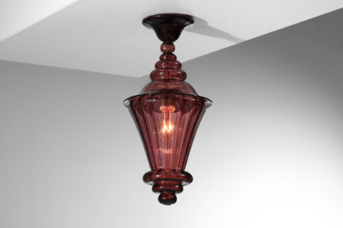 lanterne italienne lustre en verre de murano liberty bohème années 20