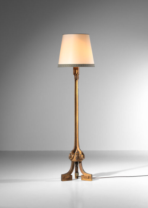 lampadaire de style Louis XVI en bronze massif des années 40 - J239
