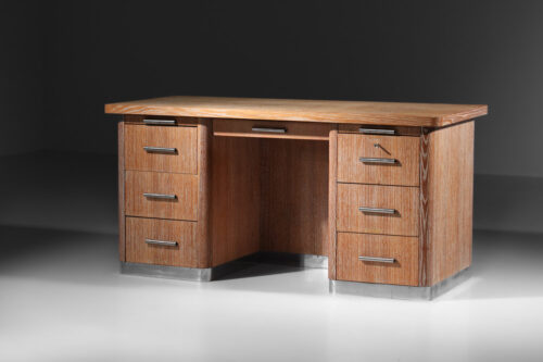 Bureau des années 40 en chêne cérusé français - I565