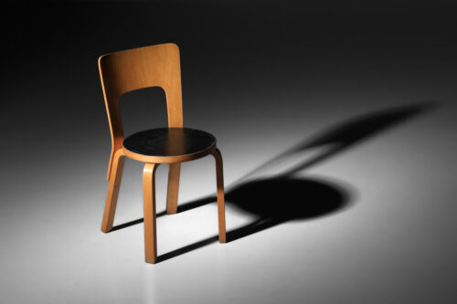 chaise alvar aalto modèle 66 des années 60 - J383