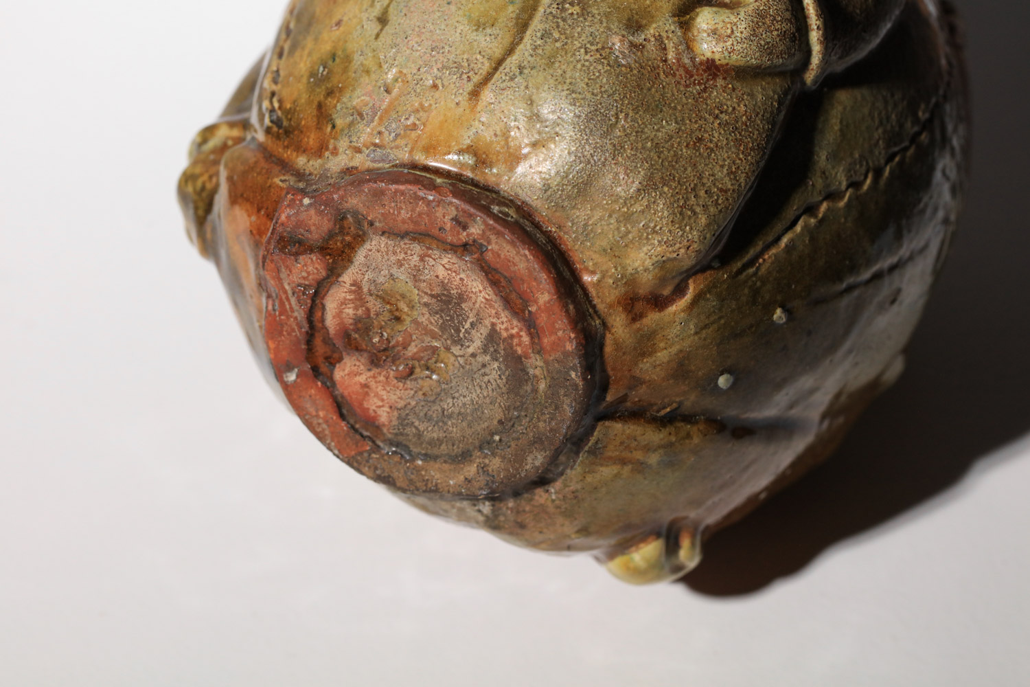 vase céramique Art déco à décors orientaliste massif bas-relief porteuse de fruits et palmiers style Paul Pouchol - J598 vase céramique Art déco à décors orientaliste massif bas-relief porteuse de fruits et palmiers style Paul Pouchol - J598