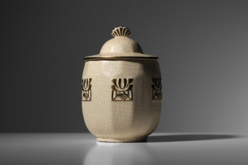 Petite bonbonnières en céramique, manufactre d'Orchies années 40