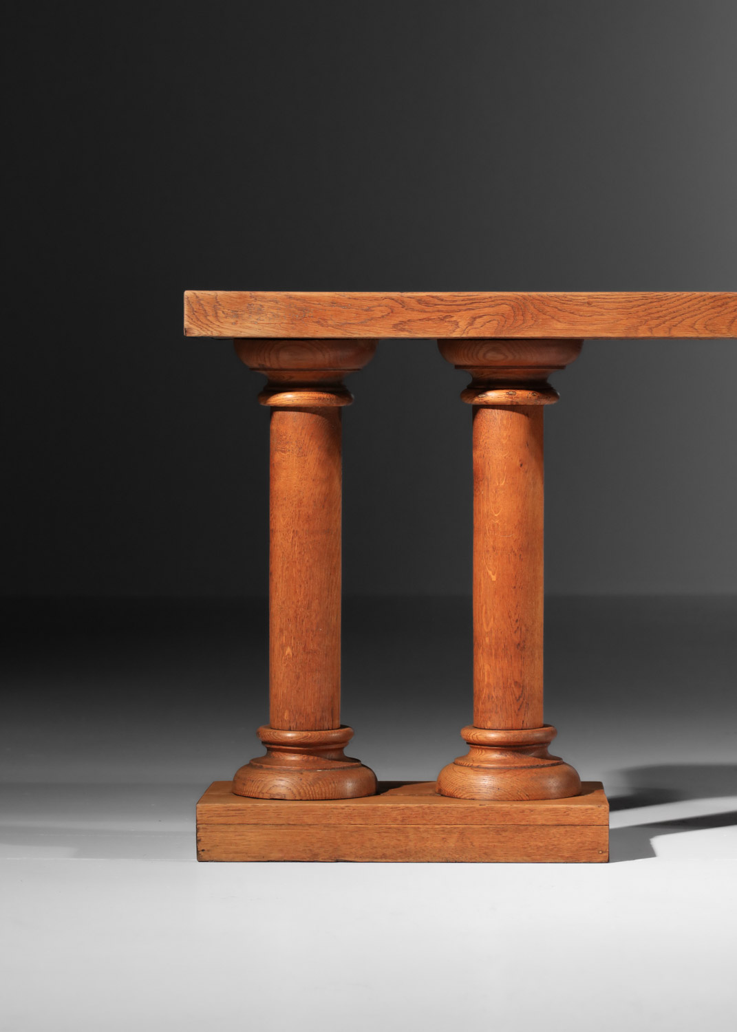console ou élements décoratifs à colonnes en chene massif des années 20 -G370 console ou élements décoratifs à colonnes en chene massif des années 20 -G370