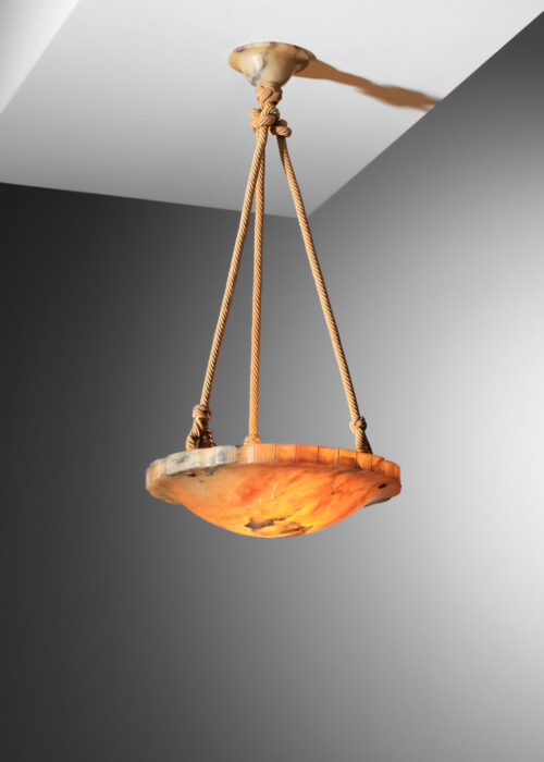 Suspension Art Déco en albâtre - J691