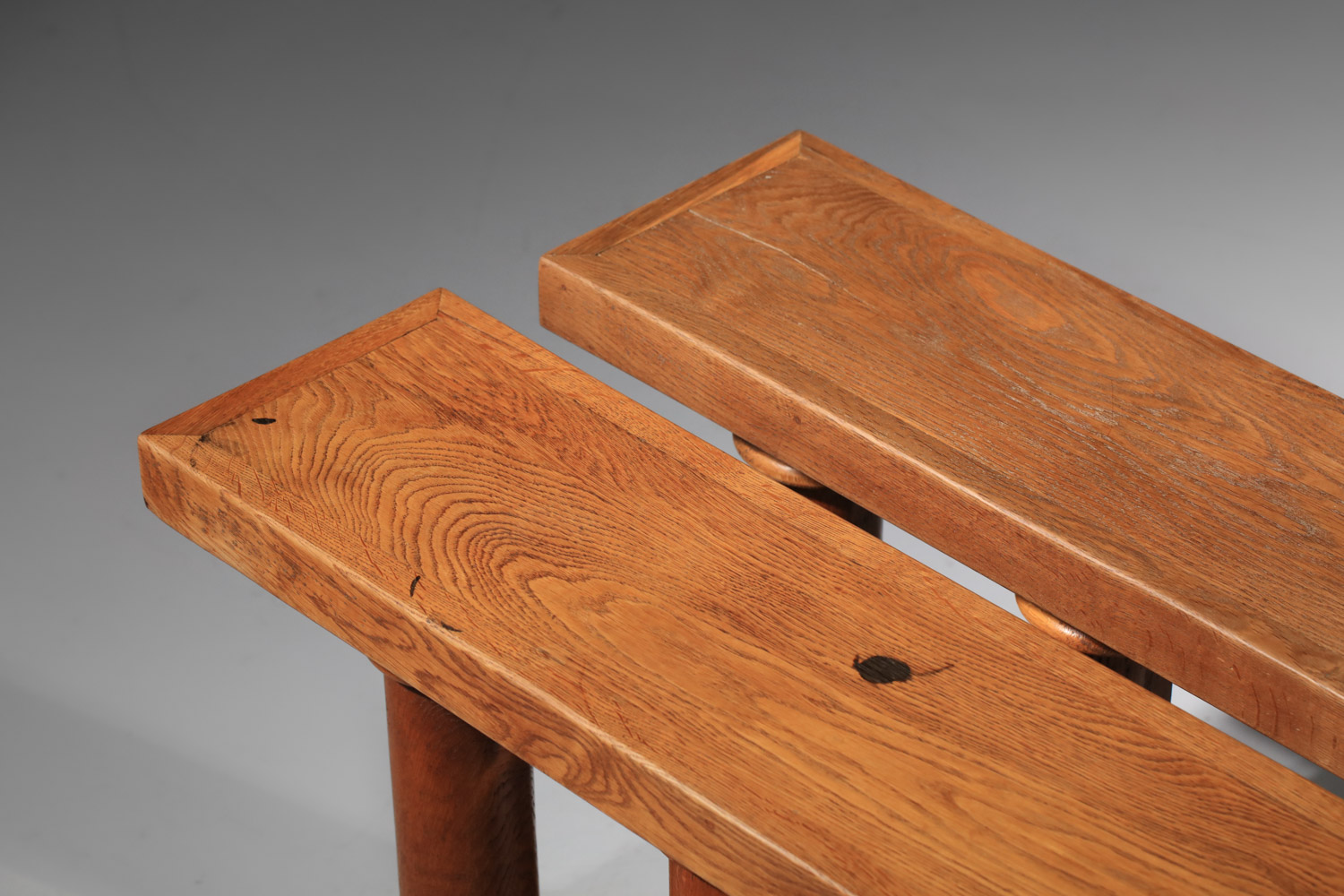 console ou élements décoratifs à colonnes en chene massif des années 20 -G370 console ou élements décoratifs à colonnes en chene massif des années 20 -G370